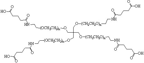 4-Arm PEG-GAA (GAA: Glutaramide Acid)