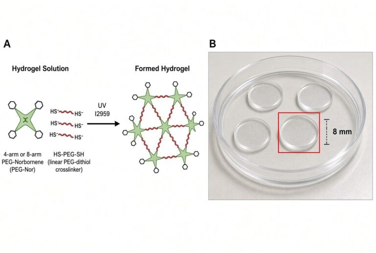 PEG Norbornene Thiol Hydrogel